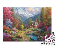 Scenery Travel Town Jigsaw Puzzle Fun Educational Game Suitable for All The Family High Difficulty But Not Boring 500pcs (52x38cm)