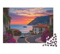 Scenery Travel Town Jigsaw Puzzle Fun Educational Game Suitable for All The Family High Difficulty But Not Boring 300pcs (40x28cm)