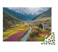 Scenery Travel Town Jigsaw Puzzles Extremely Challenging Suitable for All Ages And Genders Strengthens Bonds Passes The Time 1000pcs (75x50cm)