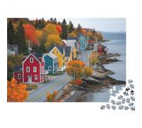 Scenery Travel Town Jigsaw Puzzles Moderately Challenging Ideal for Decorative Display Perfect for Passing The Time 1000pcs (75x50cm)