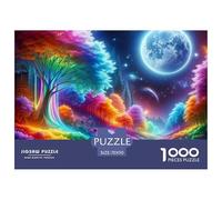 Scenery Tree Puzzles 1000 Pieces for Adults Jigsaw Puzzles for Adults Woods 1000 Piece Puzzle Educational Games Beautiful Decoration Puzzle ChallengingFun100% Recvcled Cardboard70x50cm/1000pcs