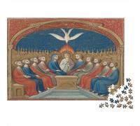 Scenes of Pentecost in The Middle Ages Jigsaw Puzzles. 52x38cm/1000pcs Whimsical Challenge Toy for Educational Games Gifts