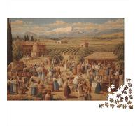 Scenes of Winemaking in The Late 19th Century Jigsaw Puzzles for Adults And Kids. 1000 Pieces Whimsical Challenge Toy Educational Game Home Decor 70x50cm/1000pcs