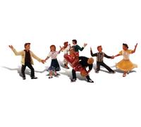 Scenic Accents Swingin' Sensation 1950's Era Dancers (4 Couples) HO (US IMPORT)