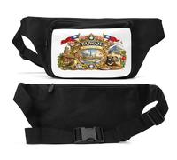 Scenic Art of Taiwan's Landmarks Unisex Waist Bag Black