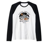 Scenic Dreams Monterey California Outdoors Raglan Baseball Tee