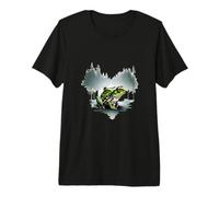 Scenic Forest Landscape with Frog Nature Inspired Premium T-Shirt