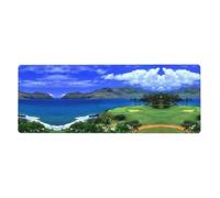 Scenic Hawaii Golf Tropical Mouse Pad 12x31.5in Extended Gaming Surface