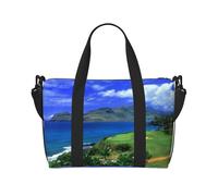 Scenic Hawaii Golf Tropical Printed Travel Duffel Bag Foldable Gym Duffel Bag Suitable for Travel Work Gym etc
