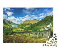 Scenic Highland Bridge 1000 Pc Sturdy Cardboard Jigsaw Puzzle for Collectors, Ultra Difficult Puzzle, Party Game, Best Gift for Puzzle Lovers 70x50cm/1000pcs