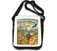 Scenic Hiking Journey Through Mountain Trail Shoulder Bag White