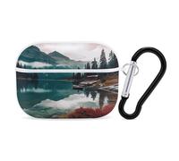 Scenic Lake AirPod Pro Case, Anti Scratch Hard PC Cover with Keychain, AirPod Pro 2nd/1st Case Accessories for Women Men, White-Style