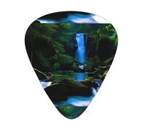 Scenic Mountain Waterfall Guitar Plectrums 12 Pieces For Ukulele Bass Instrument Accessories