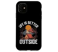 Scenic Nature Mountains and Tent Under the Stars Case for iPhone 11
