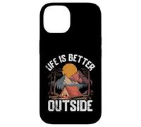Scenic Nature Mountains and Tent Under the Stars Case for iPhone 14