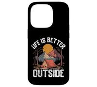 Scenic Nature Mountains and Tent Under the Stars Case for iPhone 14 Pro