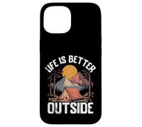 Scenic Nature Mountains and Tent Under the Stars Case for iPhone 15