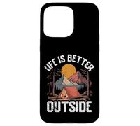 Scenic Nature Mountains and Tent Under the Stars Case for iPhone 15 Pro Max