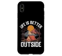 Scenic Nature Mountains and Tent Under the Stars Case for iPhone XS Max