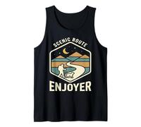 Scenic Route Enjoyer Hiking Trail Design Tank Top