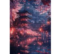 Scenic Spot: Ancient Pagoda Jigsaw Puzzles for Adults 5000, 5000 Piece Jigsaw Puzzles, Challenging Puzzle, Classic Educational Jigsaws, Fun Family Activities, for Home Wall Decoration Gift DX0YL0-495