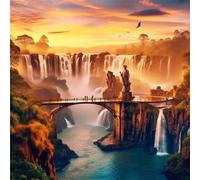 Scenic Stone Bridge 500 Piece Jigsaw Puzzles for Adults and Kids, Impossible Puzzle, Jigsaws 500 pieces for adults Gifts, Difficult jigsaw puzzles for The Whole Family
