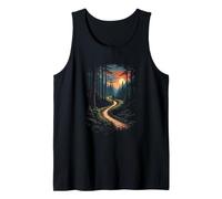 Scenic Sunset Mountain Biker Adventure Tank Top