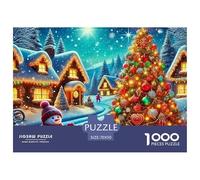 Scenic Town 1000 Jigsaw for Adults Challenging Beautiful Decoration Puzzle Colourful, Challenging Scenic Lightning Ocean Brainteasing Adults Jigsaw Puzzle 70x50cm/1000pcs