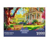 Scenic Town 1000 Jigsaw for Adults Puzzles Beautiful Decoration Puzzle Fun Challenging Scenic Lightning Ocean Brainteasing Adults Jigsaw Puzzle 38x26cm/1000pcs Educational Games