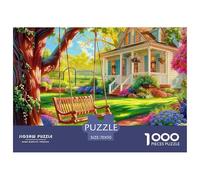 Scenic Town Unique 1000 Pieces for Adults Jigsaw Puzzles - Classic Educational Games Beautiful Decoration Puzzles for Scenic Lightning Ocean Challenging Brainteasing Impossible Hard Challenge70x50cm/1