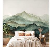 Scenic Wall Mural, Mountains Canyon Wallpaper, Wall Decals Home Decor TV Background Large Art Wallpaper Painting Posters Decor 400 x 280 cm