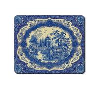 Scenic Washer Dryer Top Protector Mat, Blue Vintage Landscape Washing Machine Top Cover, Elegant Rubber Anti-slip Waterproof Washer And Dryer Mats for Laundry Room 20x24 Inch