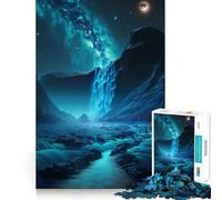Scenic Waterfall Landscape 1000 Piece Jigsaw Puzzles for Adults Mind Skill Toy Casual Relax Design Assembly Art Collection Piece (50x75cm)