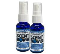 Scent Bomb Air Freshener Spray Bottle, Extra Strong & Long Lasting Odour Eliminator (Up to 48 Hours) - Spray Air Freshener For Car, Home, Bathroom & Bins - Hawaiian Blue 30ml (2 Pack)