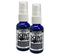 Scent Bomb Air Freshener Spray Bottle, Extra Strong & Long Lasting Odour Eliminator (Up to 48 Hours) - Spray Air Freshener For Car, Home, Bathroom & Bins - Black Bomb 30ml (2 Pack)