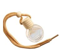 Scent Charm - Oil Diffuser for Vehicle Air | Mini Glass Bottle Pendant with Refillable Fragrance Holder Decorative Hanging Accessory for Car Mirror Taxi Travel