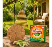 Scent-Hi Citronella Coils, Large Hanging Outdoor Citronella Incense Coils