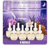 Scent-Hi Lavender Plug In Refills, Compatible with Air Wick & Glade, 8x19ml