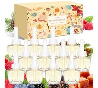 Scent-Hi Plug-In Air Freshener Refills - 12 x 19ml in Raspberry Cinnamon, Espresso & Caramel Scented Diffuser Refills for Bedroom, Living Room & Hallway, Compatible with Air Wick & Glade Plugin