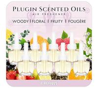 Scent-Hi Plug-in Air Freshener Refills 8 Pack,Compatible Air Wick & Glade