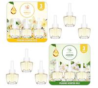 Scent-Hi Plug in Air Freshener Refills, Plug in Diffuser Refill Scent 3 Pack, Long lasting Fragrance, Compatible with Air Wick, Glade Plugin