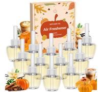 Scent-Hi Plug in Air Freshener Refills Suitable for Air Wick & Glade, Pumpkin Theme Scent Plug in Diffuser Refill Long lasting Fragrance 12 Pack