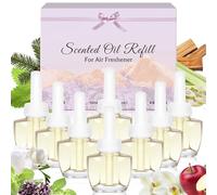 Scent-Hi Plugin Air Freshener Refill 8 Pack, Compatible AirWick & Glade