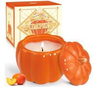 Scent-Hi Pumpkin Spice Scented Candle, Pumpkin Shaped Candles, Autumn Candle for Decoration, Halloween, Thanksgiving Party, Up to 40 H Burn Time