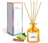 Scent-Hi Reed Diffusers for Home, Long Lasting Fragrance Gift Set for Women, Men, Yoga, Bath - Lemon Soda 100ml with 6 Fiber Sticks