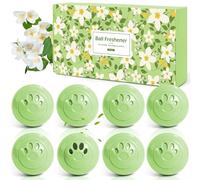 Scent-Hi Shoe Deodorizer Balls, Jasmine Scented - Natural & Effective Odour Eliminator for Shoes, Boots & Sneakers, Long-Lasting Shoe Freshener Smell Remover for Gym Bags, Lockers - 8 Pack