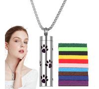 Scent Necklace, Aromatherapy Oil Diffuser, Pendant Necklace For Calming And Relaxation, Aromat-herapy Jewelry Includes Diff-user Pads