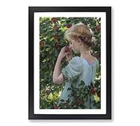 Scent of The Apple by Charles Curran Framed Print | A2 Black Framed Wall Art | Ready to Hang | Modern Nature Picture | Living Room Bedroom Lounge Office