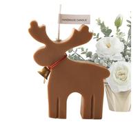 scented - 10cm Holiday Candle | Soy Wax Candles - Cute Elk Shape Aromatic for Home Decor Atmosphere Housewarming Gift Christmas Party