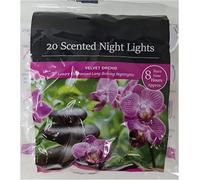 Scented and Unscented Tealight Candle Packs - Available in Multiple Refreshing and Soothing Fragrances | 8Hr Long Lasting Burn Time | Home Decorative Accessory (Velvet Orchid)
